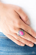 All The World's STAGECOACH Pink Ring