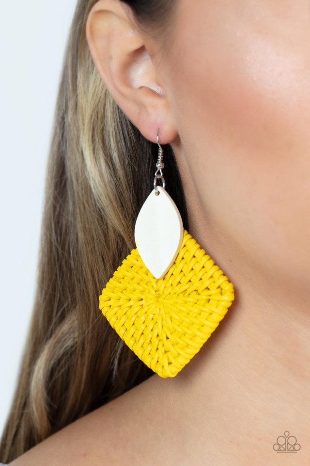 Sabbatical WEAVE Yellow Earring