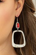 Material Girl Mod Red Earring