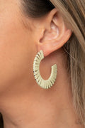A Chance of RAINBOWS Green Hoop Earring