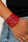 Fearlessly Layered Red Urban Bracelet