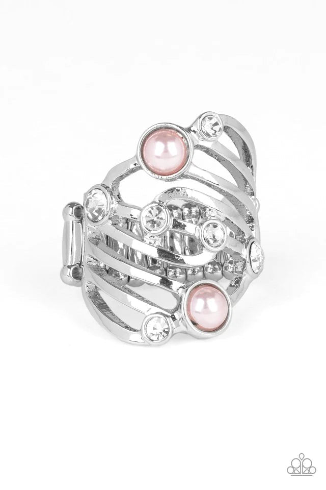 Dancing Diamonds Pink Ring