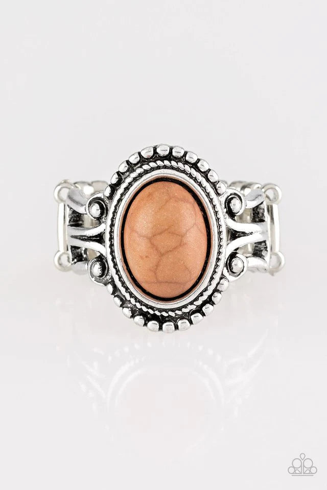 All The World’s A STAGECOACH Brown Ring