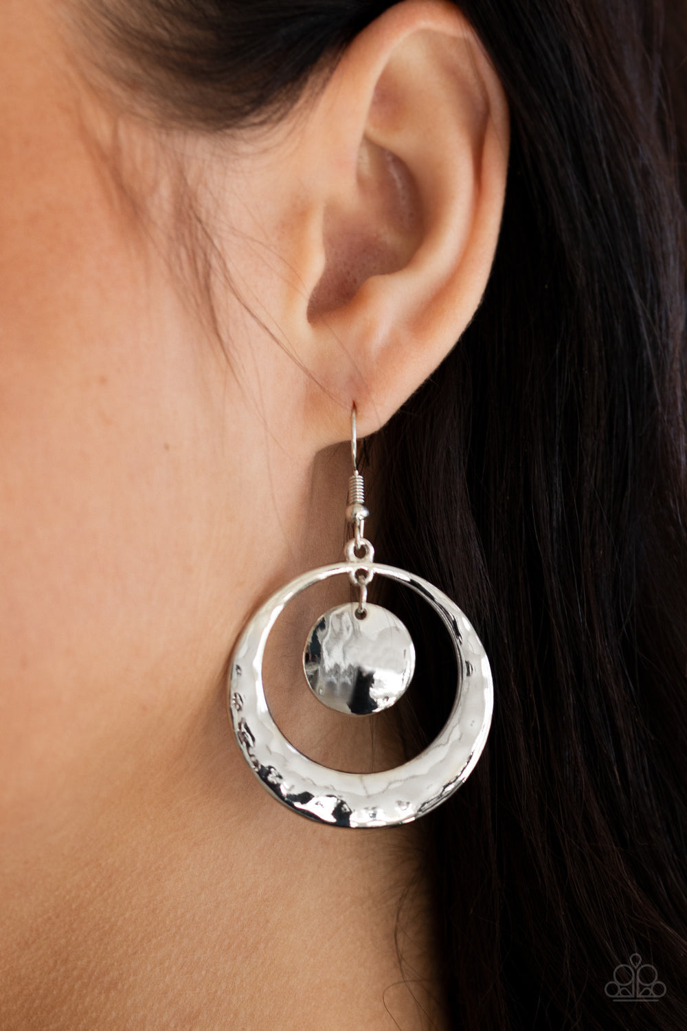 Rounded Radiance Silver Earring