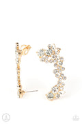Astronomical Allure Gold Post-Crawler Earring