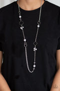 Pageant Princess Silver Necklace