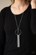 Apparatus Applique Silver Necklace