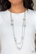 Black For More Blue Necklace