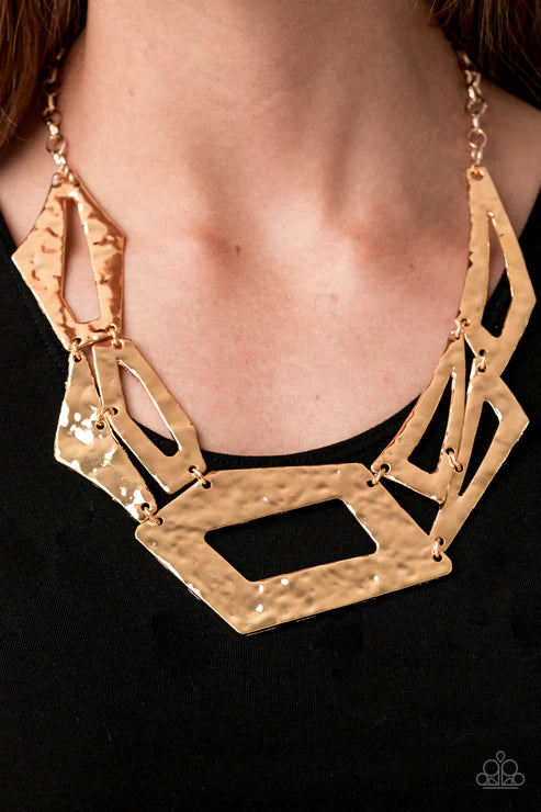 Break The Mold Gold Necklace