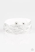 Bring On The Bling White Urban Bracelet
