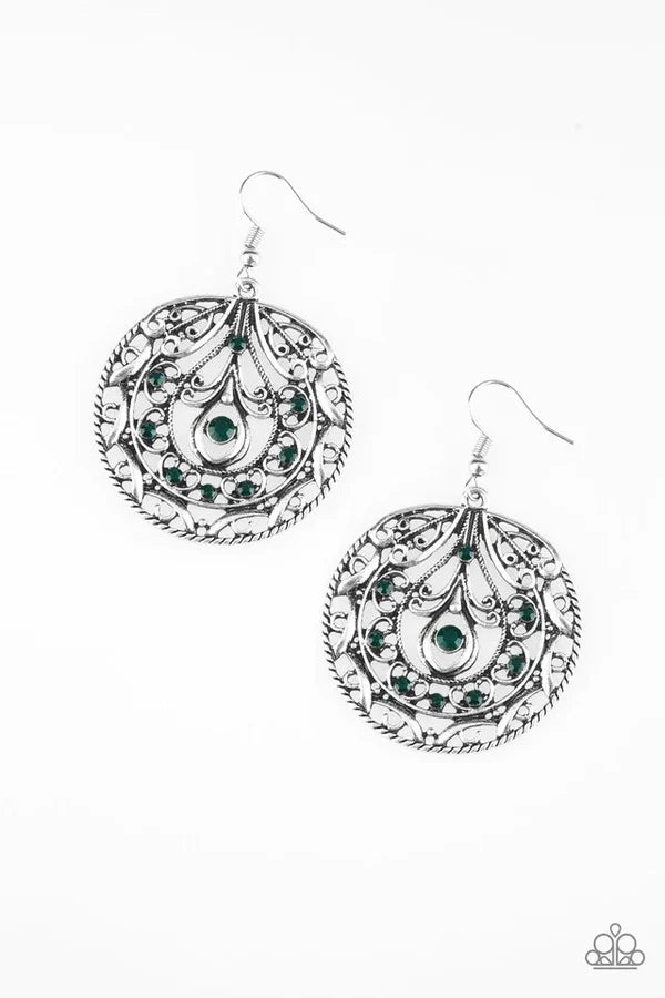 Choose To Sparkle Green Earring