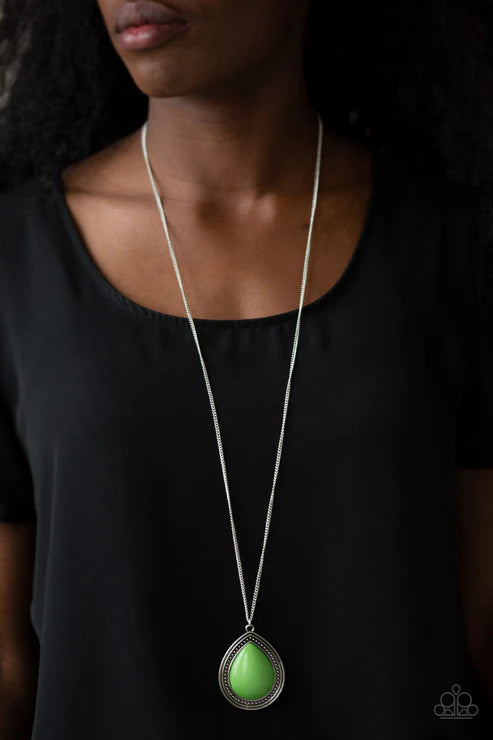 Chroma Courageous Green Necklace