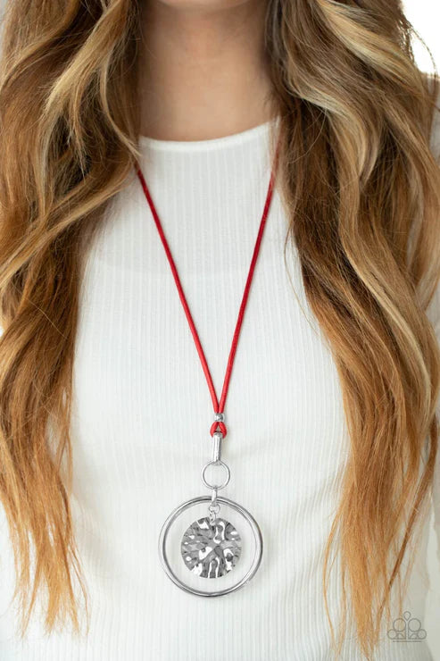CORD-inated Effort Red Necklace