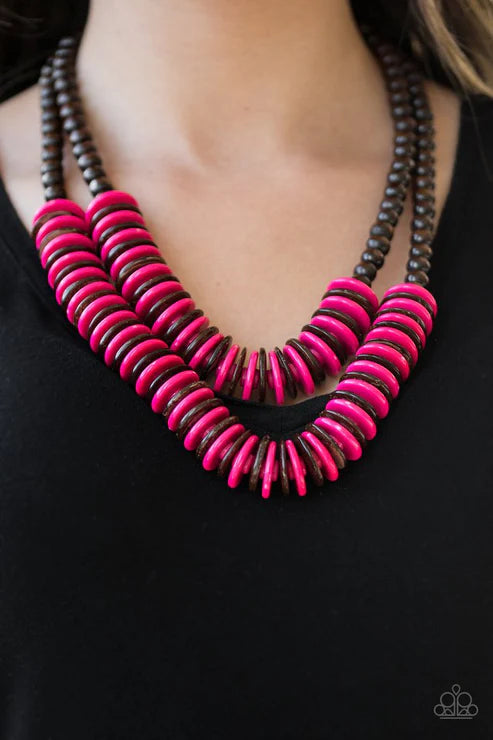 Dominican Disco Pink Necklace