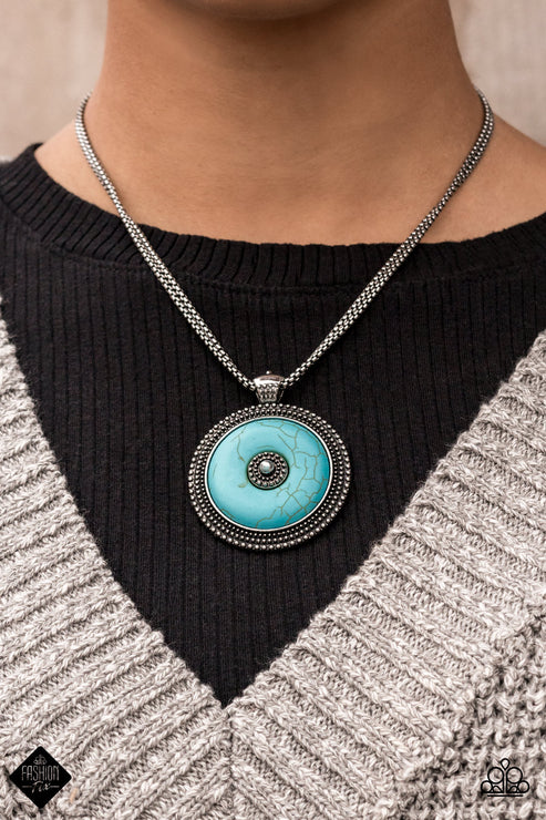 EPICENTER of Attention Blue Necklace