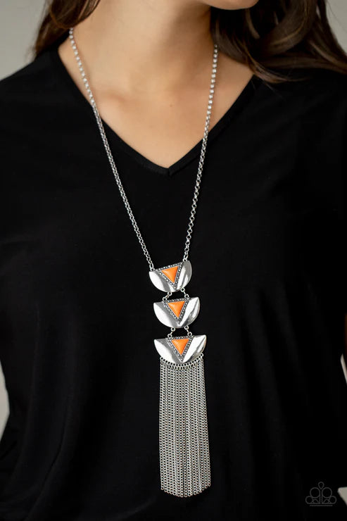 Gallery Expo Orange Necklace