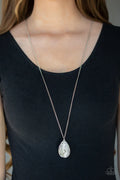 Gleaming Gardens White Necklace
