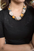 In Good Glazes Peach Brown Necklace