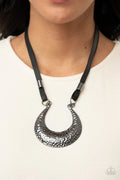 Majorly Moonstruck Black Necklace