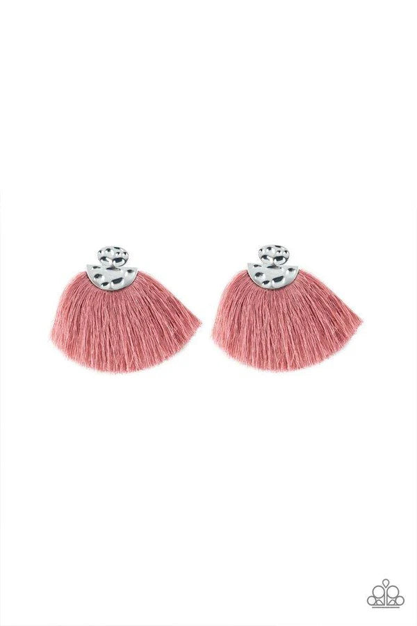 Make Some Plume Pink Earring Post