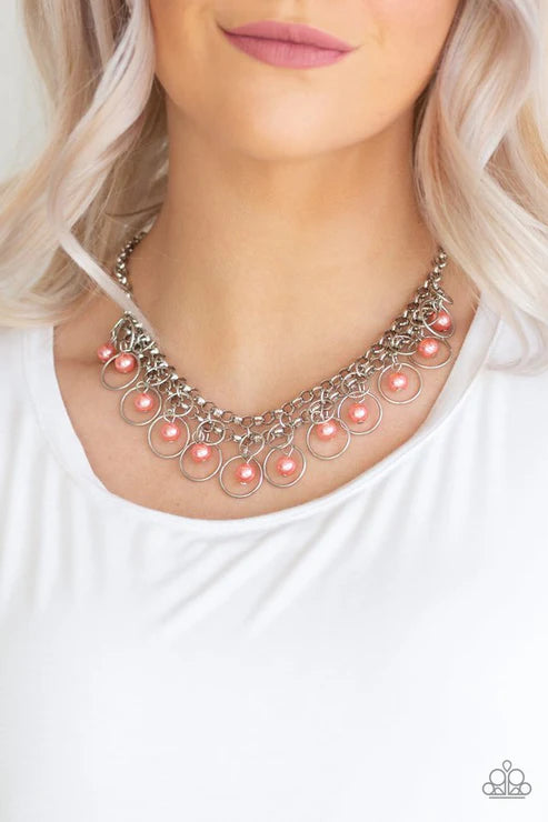 Party Time Orange Necklace