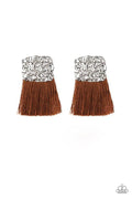 Plume Bloom Brown Post Earring