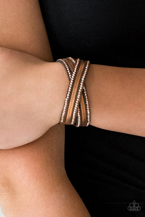 Rocker Rivalry Copper Bracelet