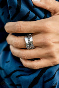 Scintillating Smolder Silver Ring