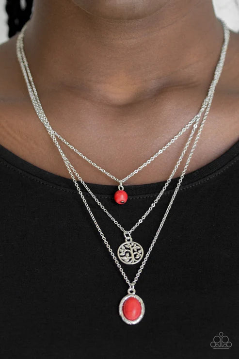Southern Roots Red  Necklace
