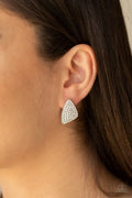 Supreme Sheen White Post Earring
