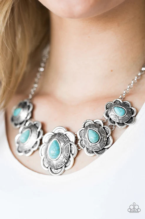 Too Many Chiefs Blue Necklace