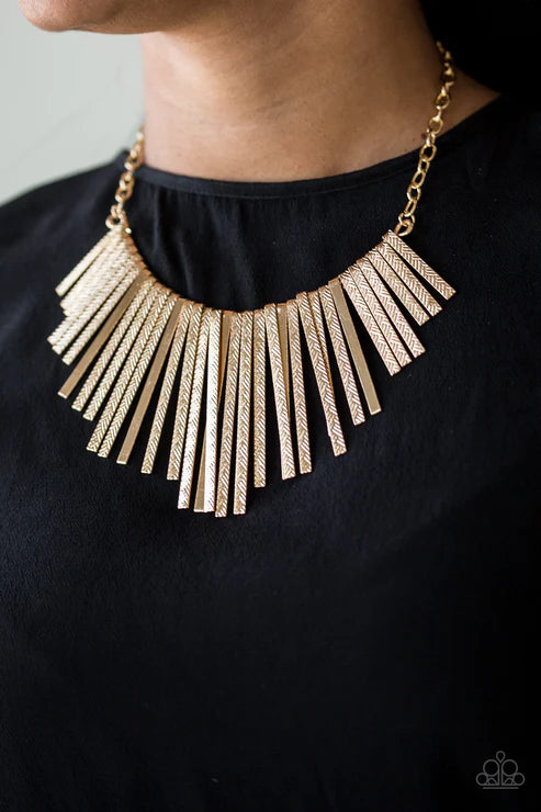 Welcome To The Pack Gold Necklace