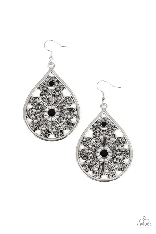 Whimsy Dreams Black Earring